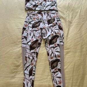 Floral Print Women's Workout Set